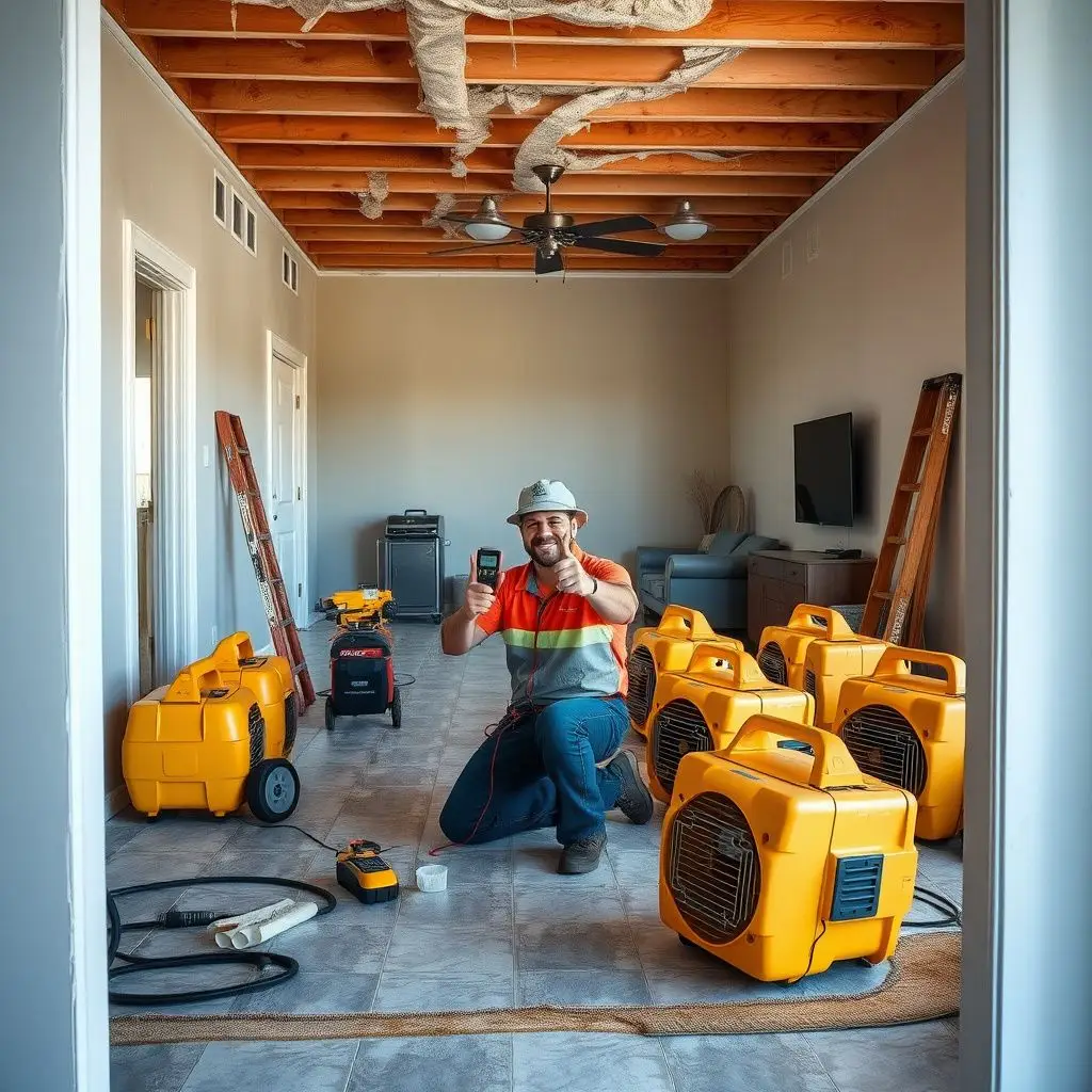 A technician using a thermal imaging camera to detect moisture behind a stucco wall in a North Las Vegas home.